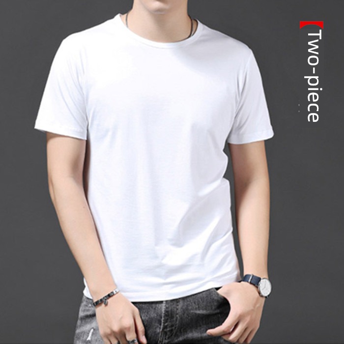modal  2 piece Ice silk Solid color Put on your clothes Short sleeve T-shirt