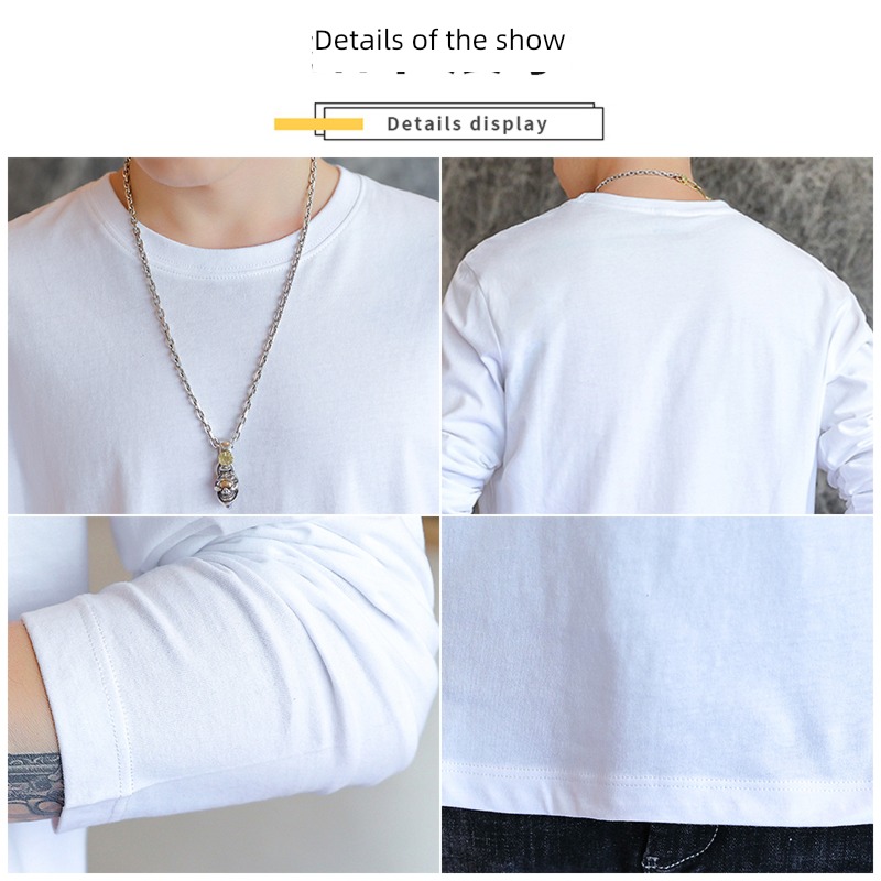 Pounds 210g man Xinjiang pure cotton Long sleeve T-shirt