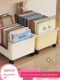 Under the desk book bag storage box pulley book box movable student classroom with desktop book storage box book shelf