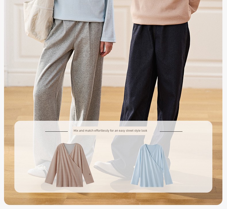Manxi Autumn and Winter Camellia Waffle Nursing Clothes Yoga Sports Wearable Postpartum Outfit Maternity Homewear Set — 45