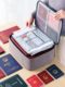 Certificate storage bag box household artifact family birth certificate household registration document certificate password card bag organization box bag