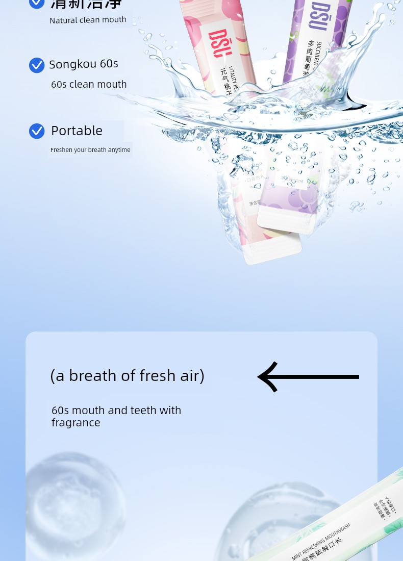 【Buy 3 Items, the 3Rd Item】Refreshing Mint Fruit Mouthwash Lemon for Fresh Breath and Clean Breath 12 — 8