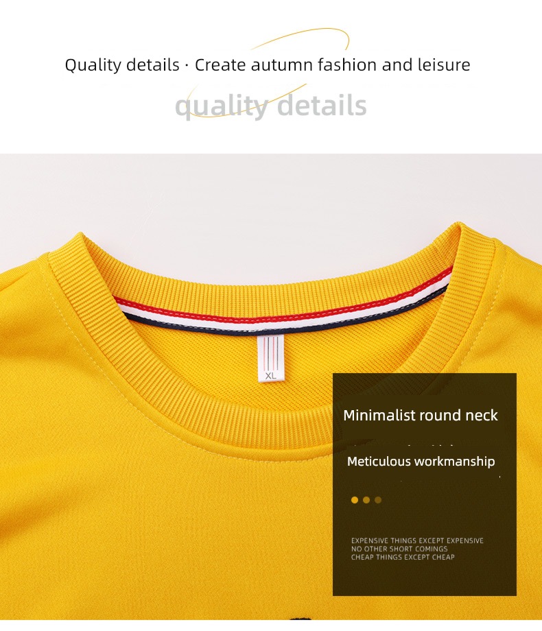 male tide ins Spring and Autumn Condom black Round neck Sweater