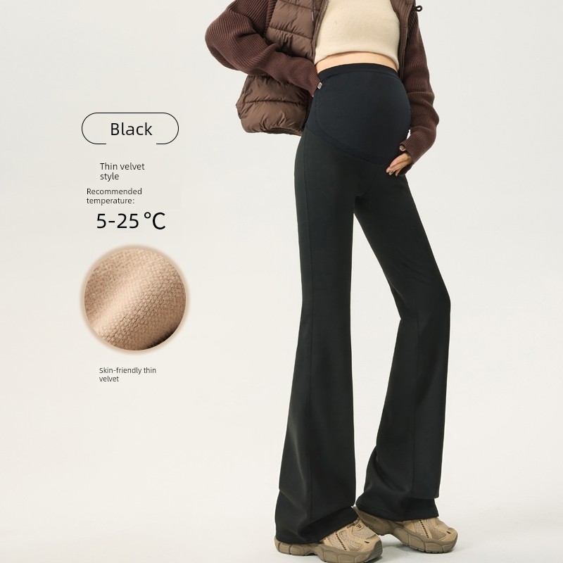 Maternity Pants for Outdoor Wear, Spring and Autumn Style, Slightly Flared, Suitable for Pregnant Women, Do Not Squeeze the Belly, Do Not Slip Down, for — 8