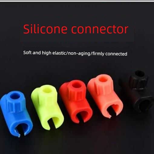 Fishing rod universal fishing line storage device spool connector silicone rod storage ring fishing line plate winding device fishing tool