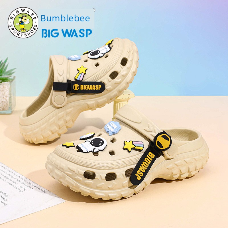 Bumblebee Kids Hole Slippers Boys Summer New Arrival Non Slip 2025 Sandals Older Boy Children's Shoes Sandals — 1