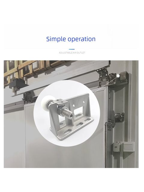 Cold storage door rail wheel electric sliding door guide rail upper guide pulley bearing sliding door stainless steel upper hanging wheel