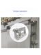 Cold storage door rail wheel electric sliding door guide rail upper guide pulley bearing sliding door stainless steel upper hanging wheel