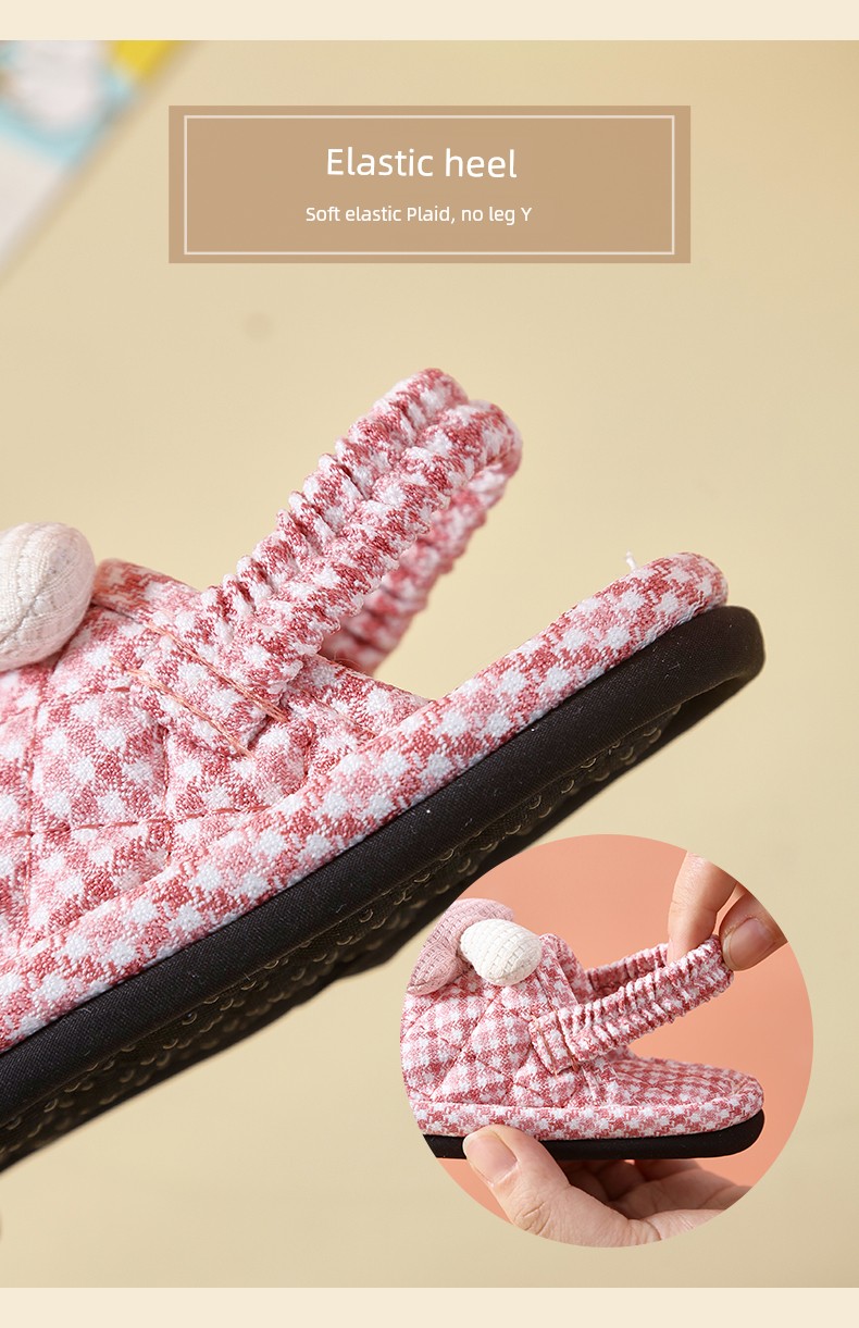 Children's Cloth Cotton Slippers Toddler Little Girl 1-2-3 Years Old Non Slip Soft Bottom Home Shoes Baby Slippers — 6