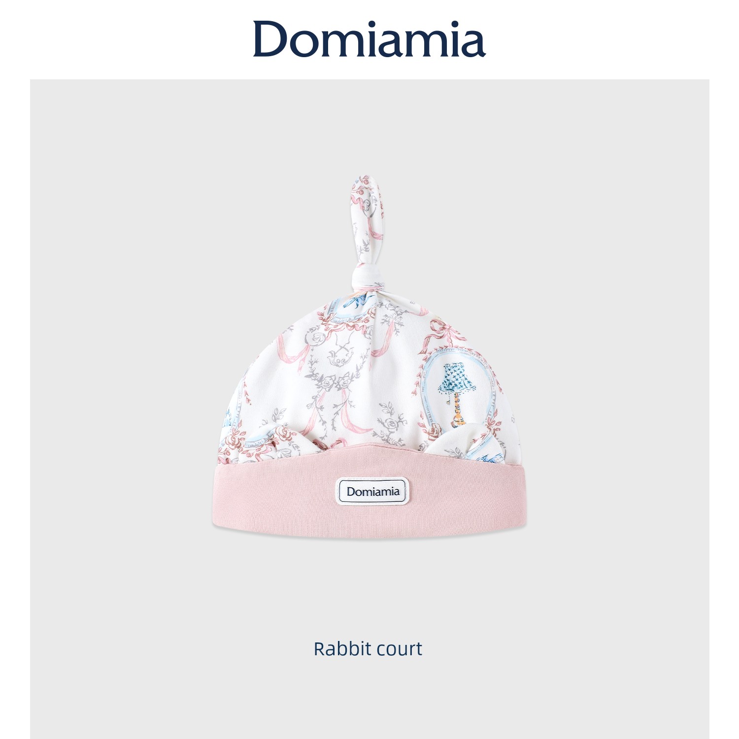 Domiamia Baby Hat Newborn 0-6 Months Old Baby Cotton Hat Cute Full Moon Hundred-Day Headwear — 3