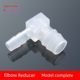 Variable diameter pagoda elbow, reducer water pipe joint, L-shaped 90-degree plastic pagoda adapter, transparent material food grade