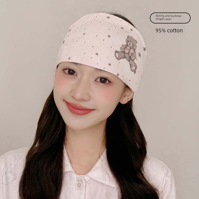 Jq Jingqi [Ruffled Edge] Summer Thin Maternity Hat Single Layer Floral Large Head Circumference Pregnant Women's Hat Windproof Forehead Protection — 6