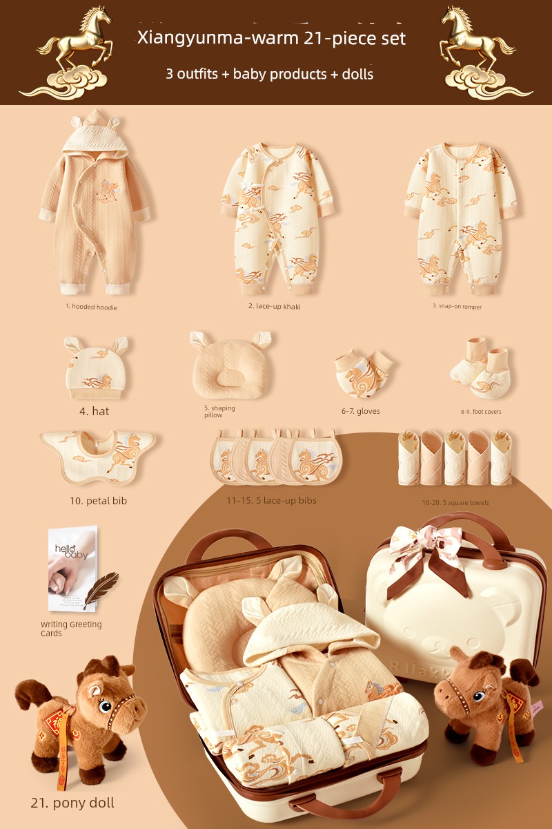 Newborn and One Month Old Baby High-End Baby Gift Package — 4