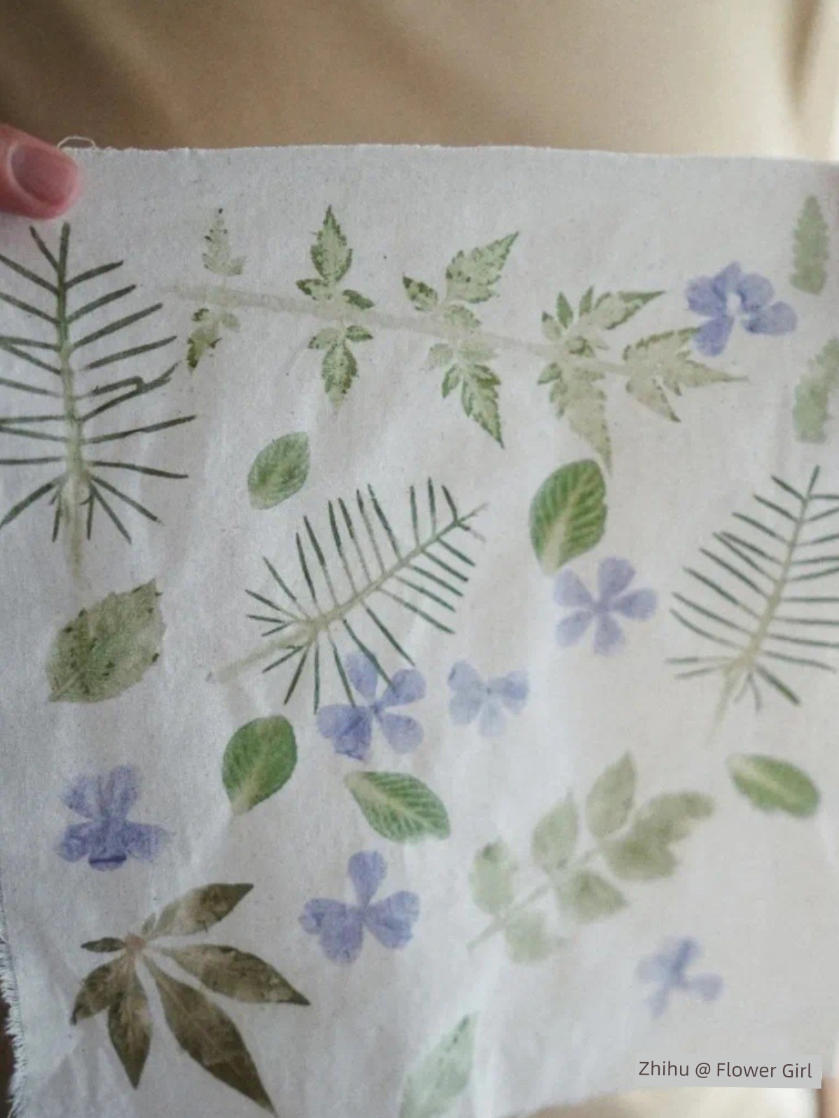 Plant Tapping Dyeing Material Package Rubbing Tie-Dyed Canvas Bag DIY Alum Color Fixing Agent Hammer Leaves Cotton Handkerchief