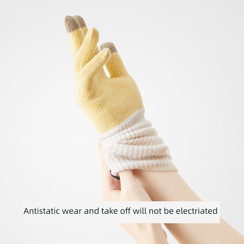 Internal heat wool Male and female Antistatic Couple glove