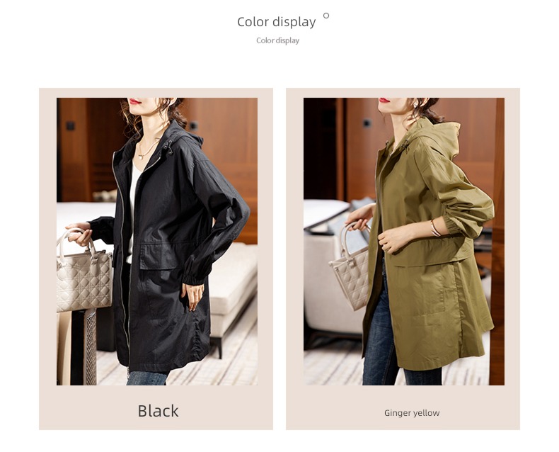 easy Fat mm Casual and versatile popular Hooded Windbreaker