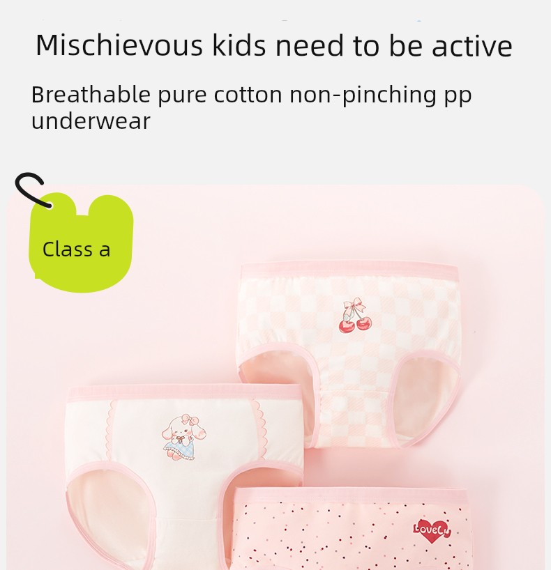 Girl Underwear Pure Cotton Briefs New Arrival Girls' Cotton Class a Baby Girl Kids Boxer Shorts Girls' Pants — 3