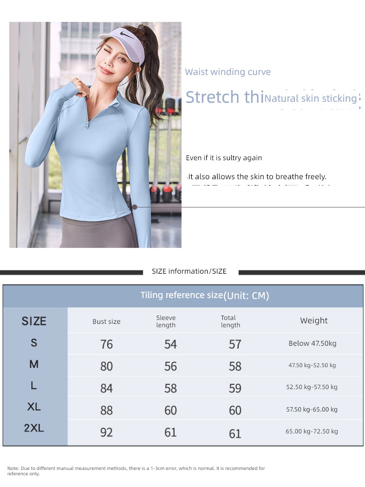 female autumn new pattern Show thin Half zipper Long sleeve Yoga clothes