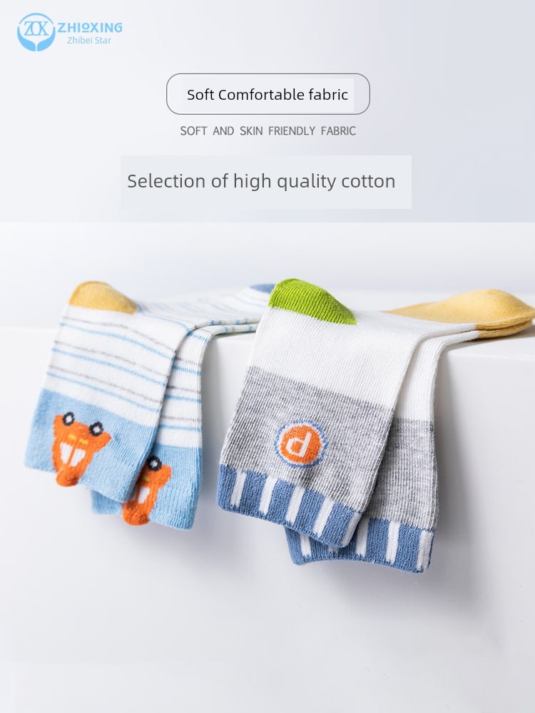 Pure Cotton Spring & Fall Thin Kid Cartoon Children's Socks — 3