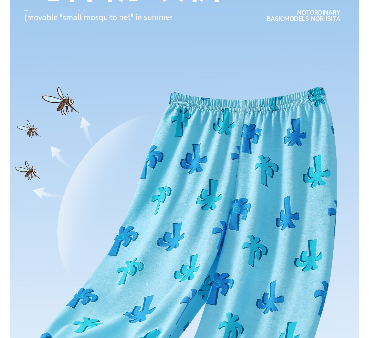 Baby Mosquito-Repellent Pants Summer Thin Pure Cotton Boys' Casual Long Pants Girls' Stylish Lantern Pants Breathable — 25