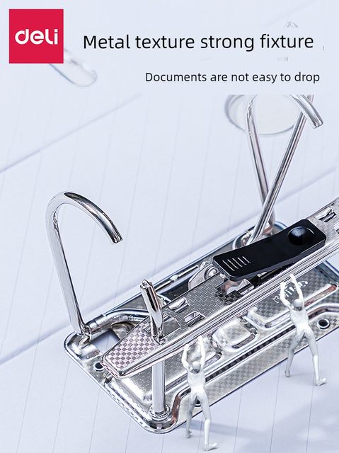 Deli Quick Lab A4 punching folder 2 inch 3 inch office information storage folder loose leaf insert 2 hole folder