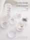 Exquisite superimposed jewelry storage box Multi-layer ring necklace earrings portable transparent jewelry box manicure finishing box