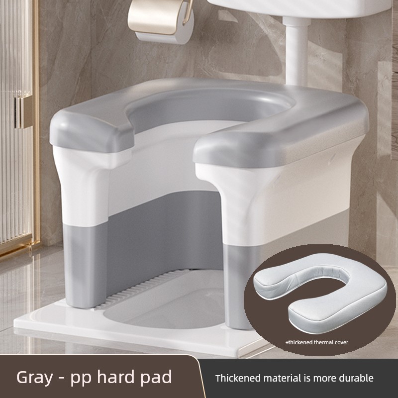 Portable Toilet Chair for Pregnant Women and Elderly People, a Mobile Toilet Seat for Squatting, a Portable Toilet Aid — 4