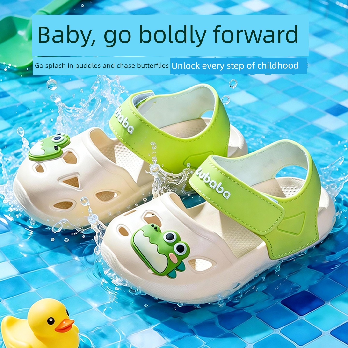 Pig Daddy Children's Slippers, Soft-Soled Baby Slippers for Boys, Indoor Bath Non-Slip Sandals, Girls' Eva Clogs — 4