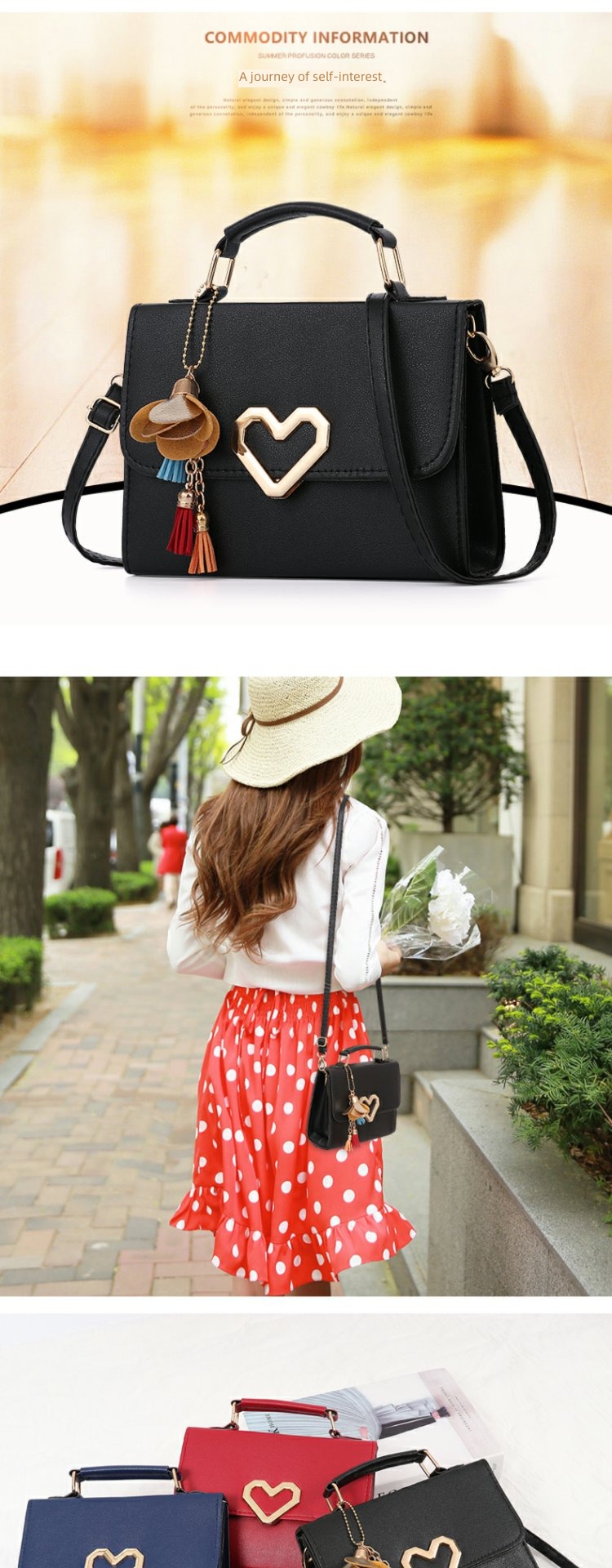 Shangxin Korean version tide One shoulder fashion Simplicity Female bag