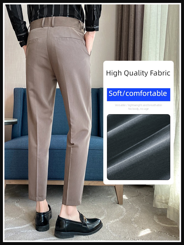 Naples Self-cultivation Little feet business affairs Spring and Autumn Western-style trousers