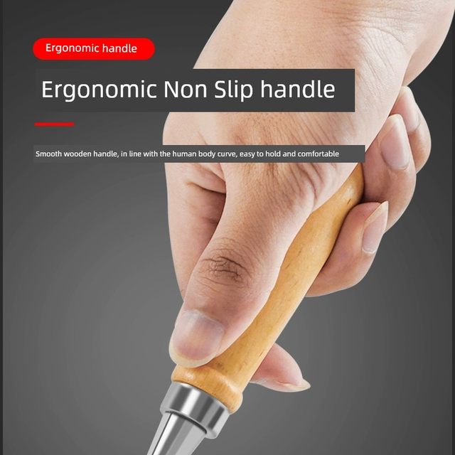 Chrome vanadium steel solid wood carpentry chisel special steel carpentry tools collection wooden handle steel chisel carpenter flat chisel flat chisel flat shovel chisel