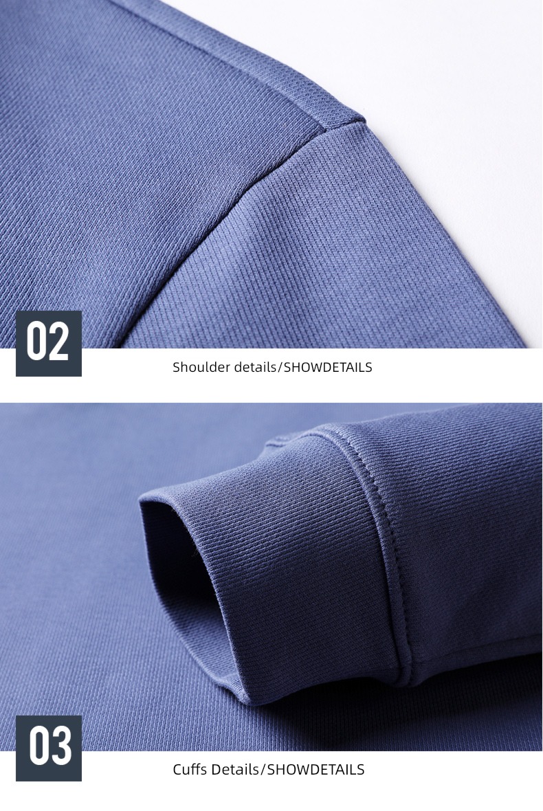 zipper Half height stand collar Autumn clothes man Long sleeve T-shirt
