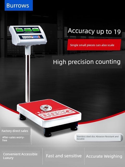 Baillens Industrial Electronic Counting Scale Weight Scale Electronic Platform Scale 100kg 50kg Floor Scale Floor Scale 2025