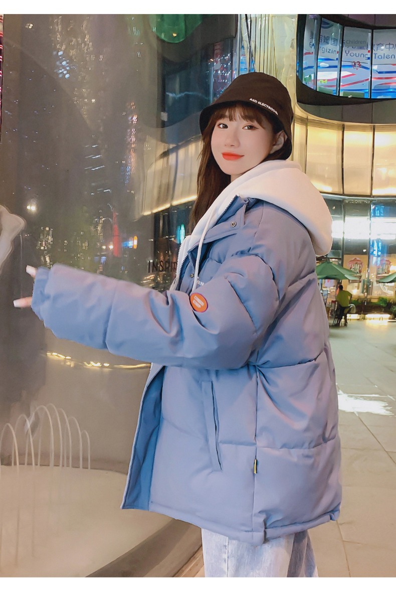over size Bread clothes have cash less than that is registered in the accounts down cotton-padded clothes Cotton female 2022 new pattern tide Autumn and winter loose coat thick cotton-padded jacket
