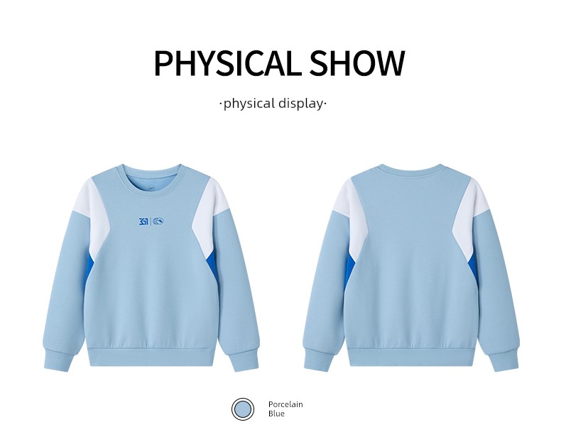361 ° Children's Clothing for Boys and Girls, Pullover Sweatshirt, Round Neck, Autumn and Winter 2026 New Autumn Style, Fleece-Lined Long-Sleeved Sports — 25