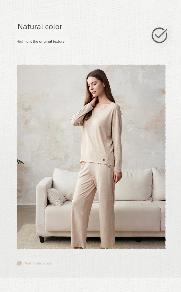 Women's Bamboo Fiber Spring and Autumn Leggings Home Wear — 8