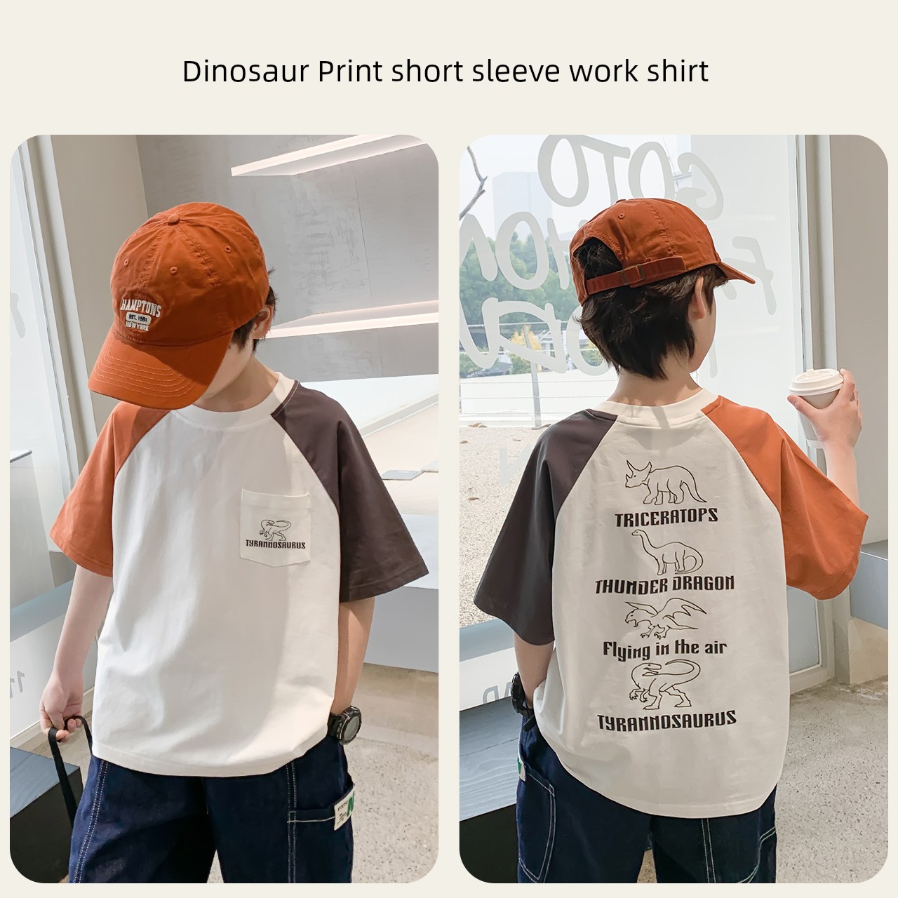 Zuoxi Children's Clothing Boys' Short-Sleeve T-Shirt Kids' Summer Wear 2026 New Summer Pure Cotton Half-Sleeve Boys' Top for Older Children — 1