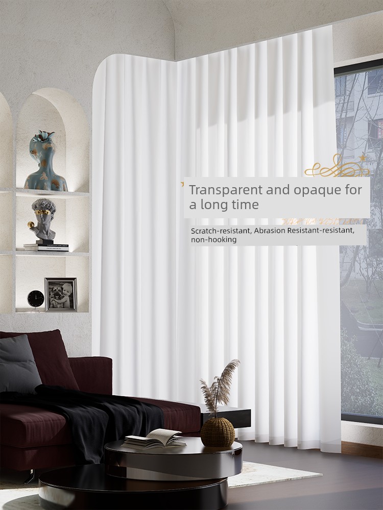 Phantom Gauze 2026 New Model Window Screen Curtain, Light-Transmitting but Not See-Through, White Gauze for Living Room and Balcony, Sun-Protective and Light-Shielding Curtain