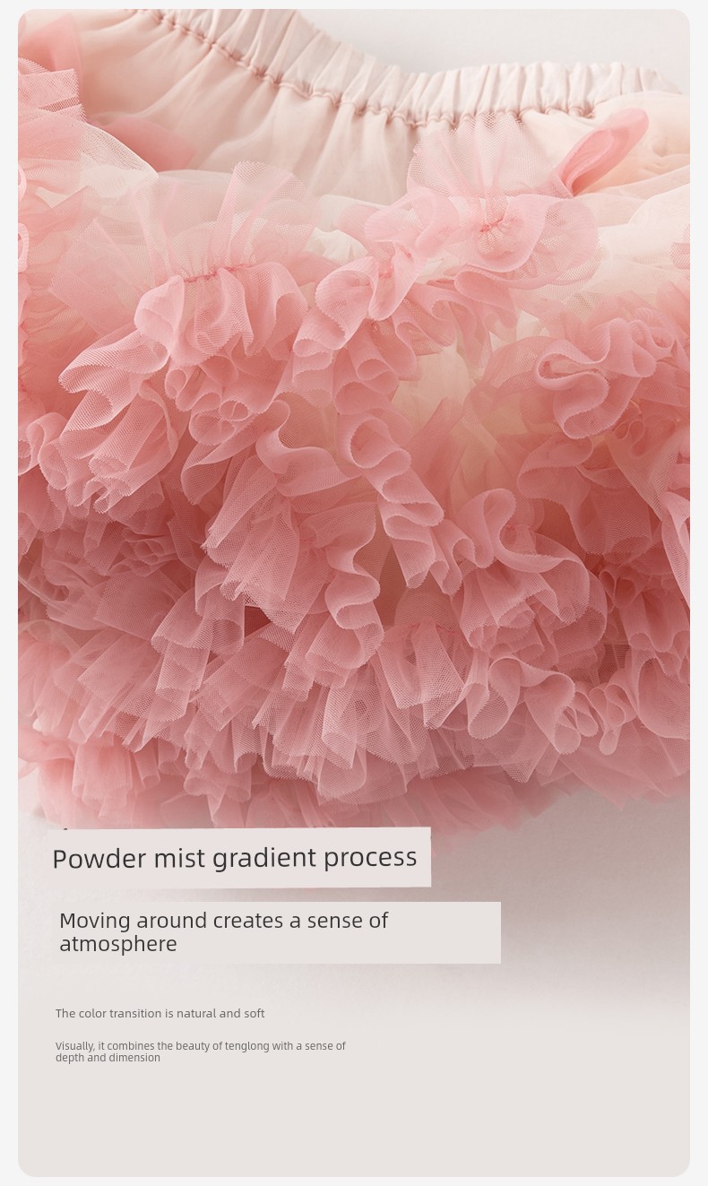 David Bella Girls' Tutu Skirt Summer New Style Kidsren's Pink Princess Skirt Baby Puffy Skirt — 5
