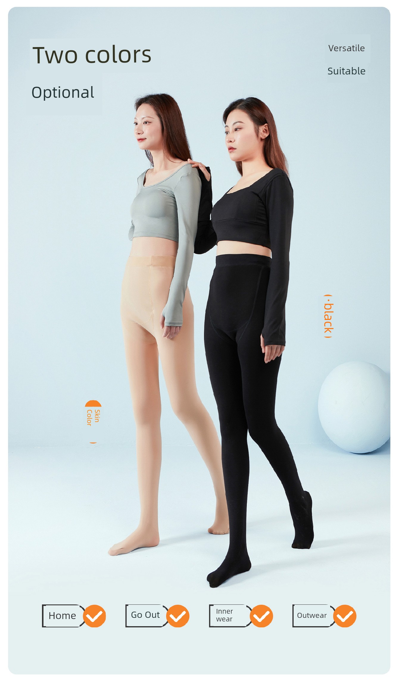 Women's Stockings Flesh Color Superb Fleshcolor Pantynose Winter Pregnant Women — 16