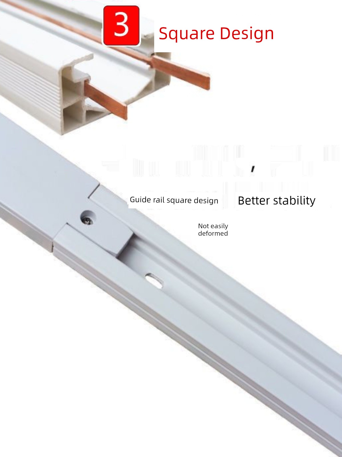 LED Track Light Track Bar 1 M 1.5 M Clothing Store Spotlight Lamp in the Living Room Commercial Track Slot Adapter Accessories