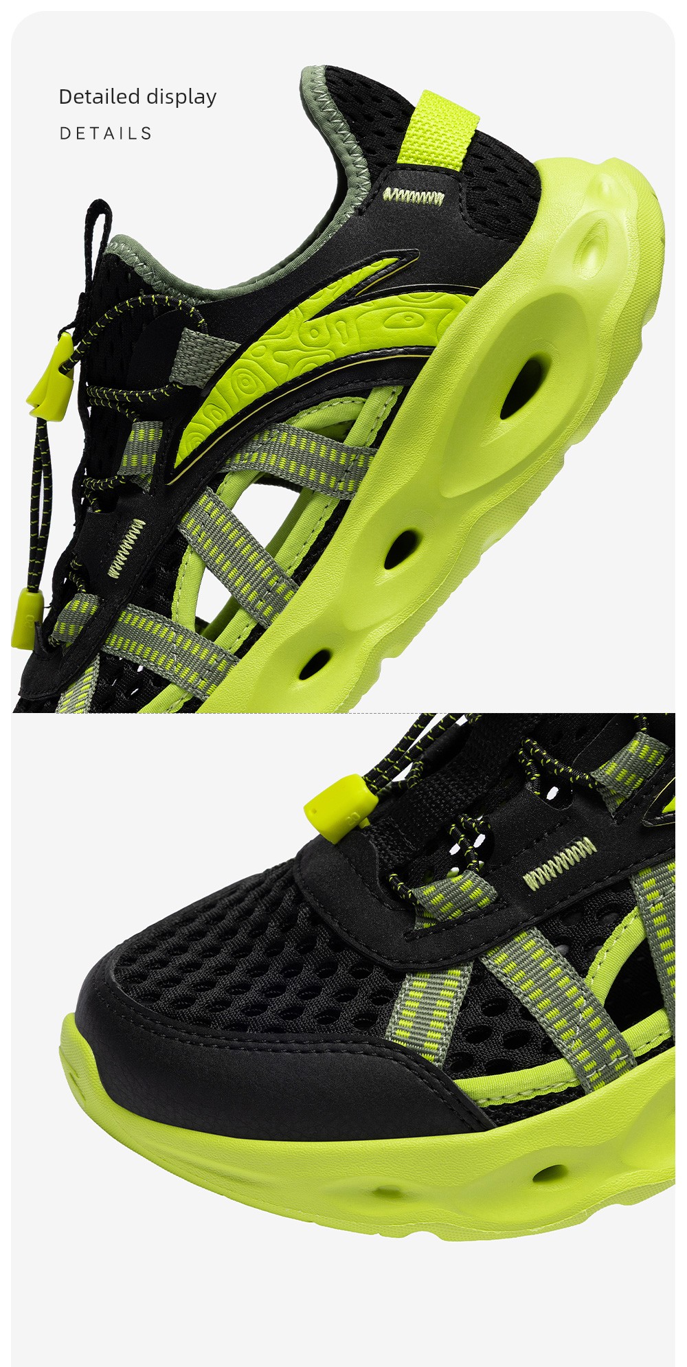 Anta Kidsren's Summer Sandals, Boys' River-Tracing Shoes, Beach Shoes, 2026 Summer New Style, Water-Resistant Outdoor Retro Sports Sandals — 59