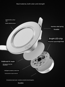 NVC Lighting LED Aluminum Living Room Ceiling Downlight