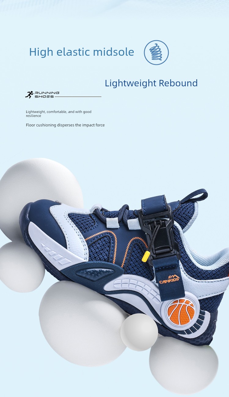 Kemutong Children's Shoes, Girls' Sports Shoes, Breathable Soft Sole, Lightweight Double Mesh Surface, Spring and Autumn 2026 New Children's Running Shoes — 7