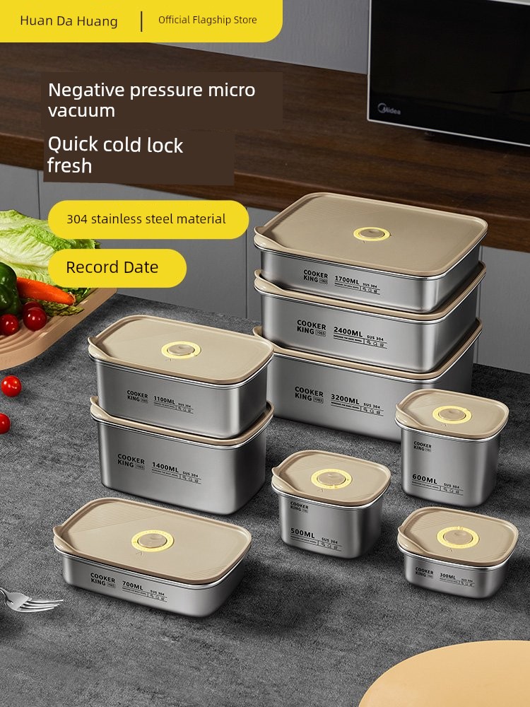 Cooker King 304 Food Grade Bento Square Box Stainless Steel