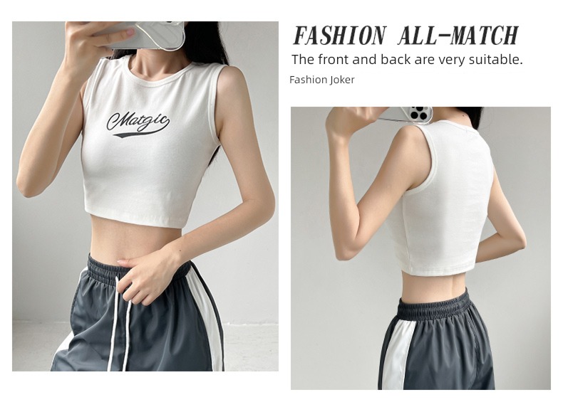 jacket thread female summer Sleeveless T-shirt jazz