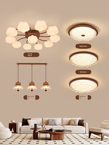 Vintage Cream-Style Living Room Ceiling Light 2026 New Model Full House Package French Retro Bedroom Study Lighting P271