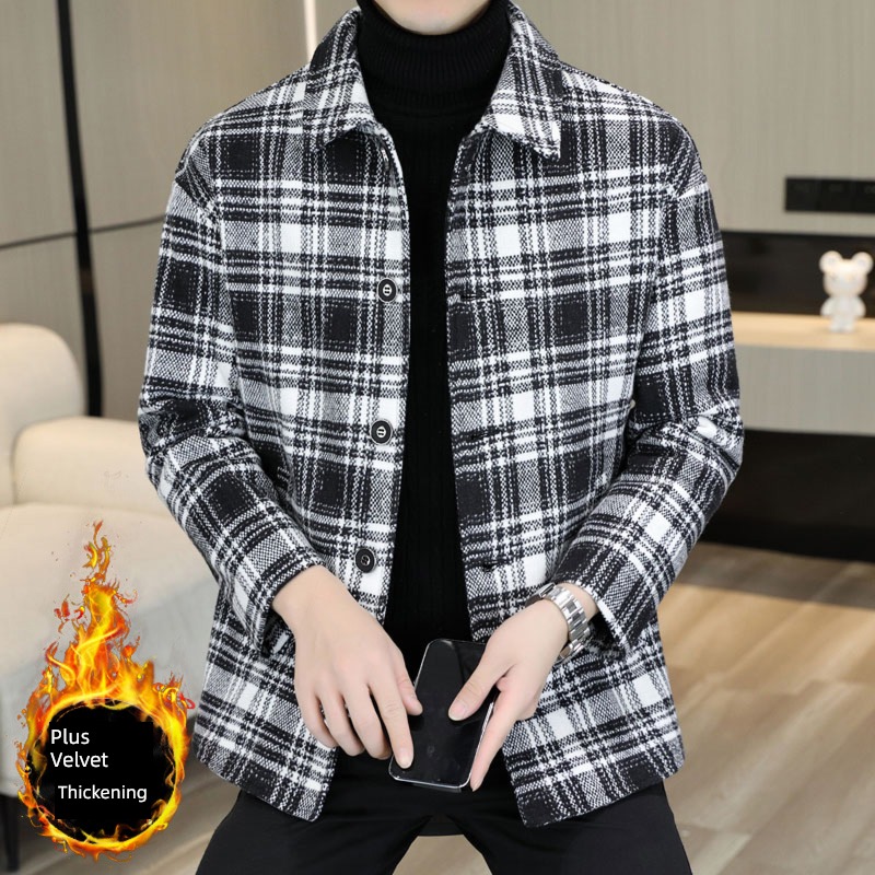 Autumn and winter trend Self-cultivation handsome have cash less than that is registered in the accounts Jacket loose coat