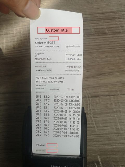 Wireless 4G temperature and humidity recorder GPRS cold storage remote SMS alarm mobile phone Bluetooth printing cold chain data
