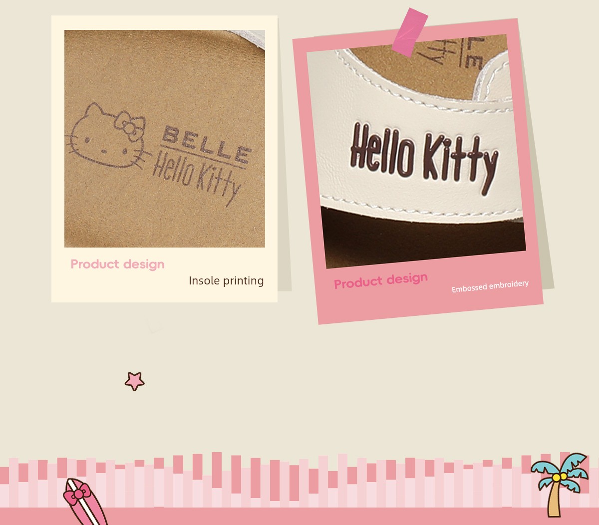Belle Hello Kitty Collaboration Model Sea Salt Toast Shoes Girls' Sandals Hello Kitty Casual Beach Summer Slippers — 8
